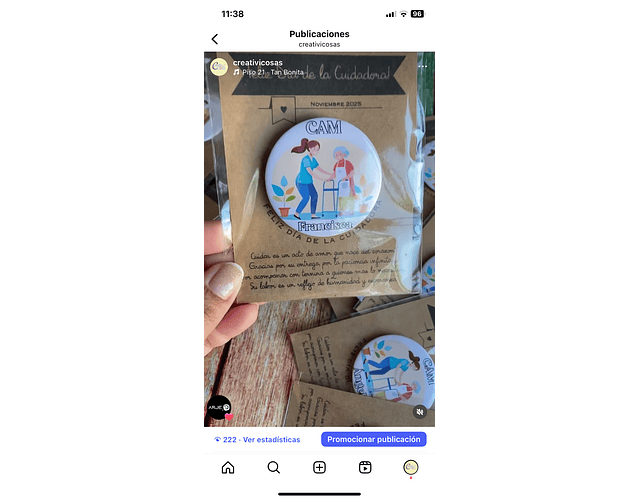 Cartón para chapitas