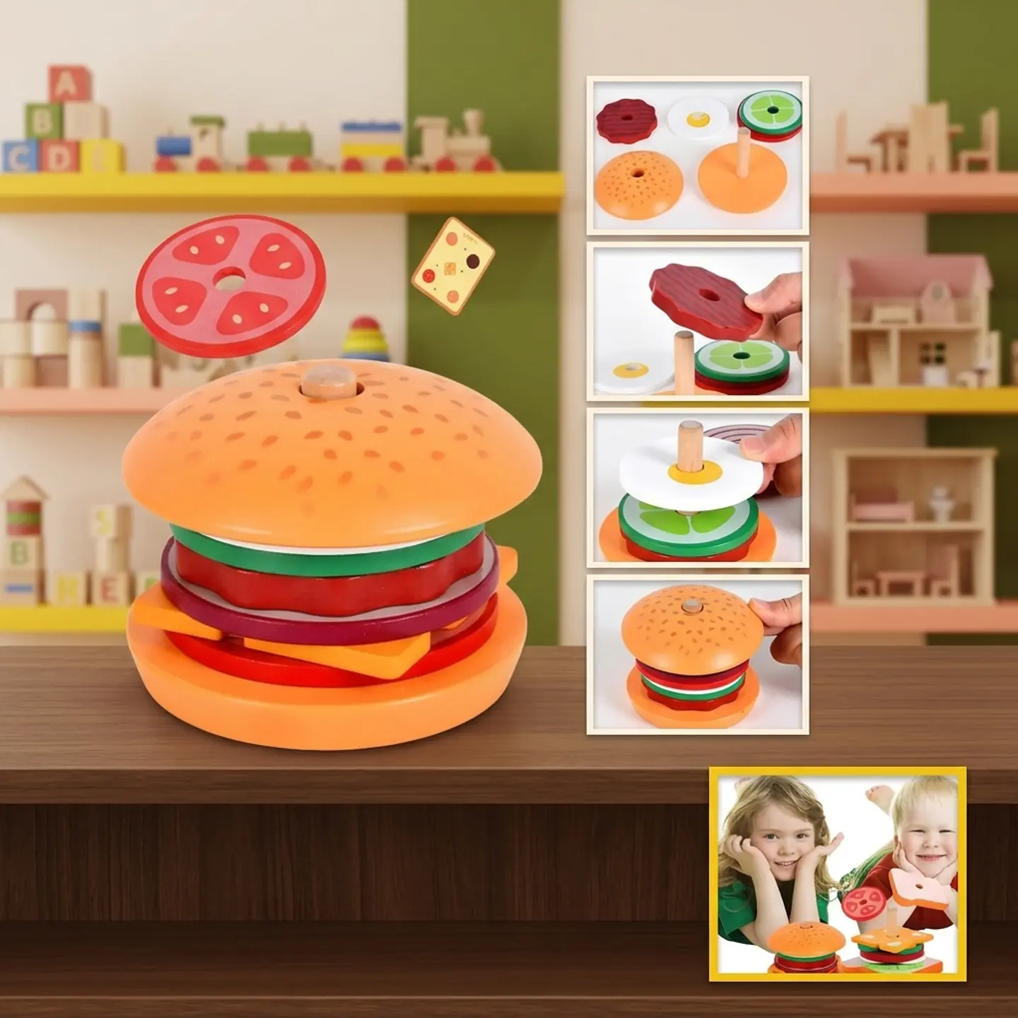 Juego didactico Sandwich Hamburguesa 1