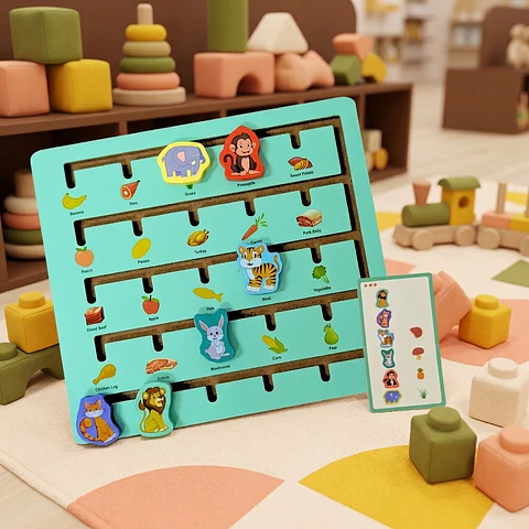 Fun Walk tablero deslizable Animales + tarjetas