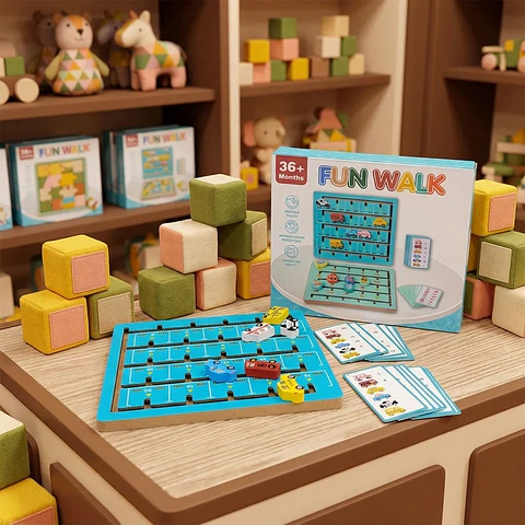 Fun Walk tablero deslizable Autos + tarjetas