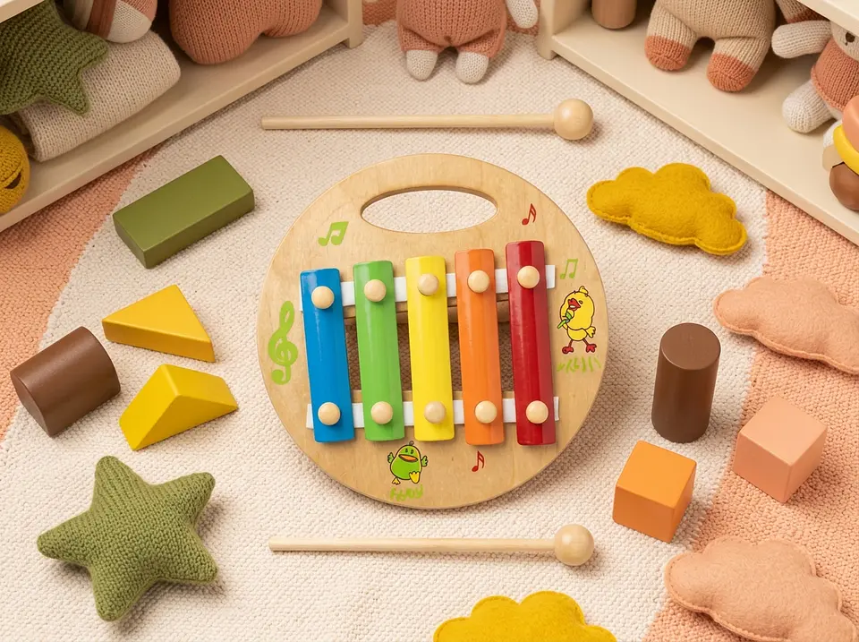 Xilofono bebe madera 1