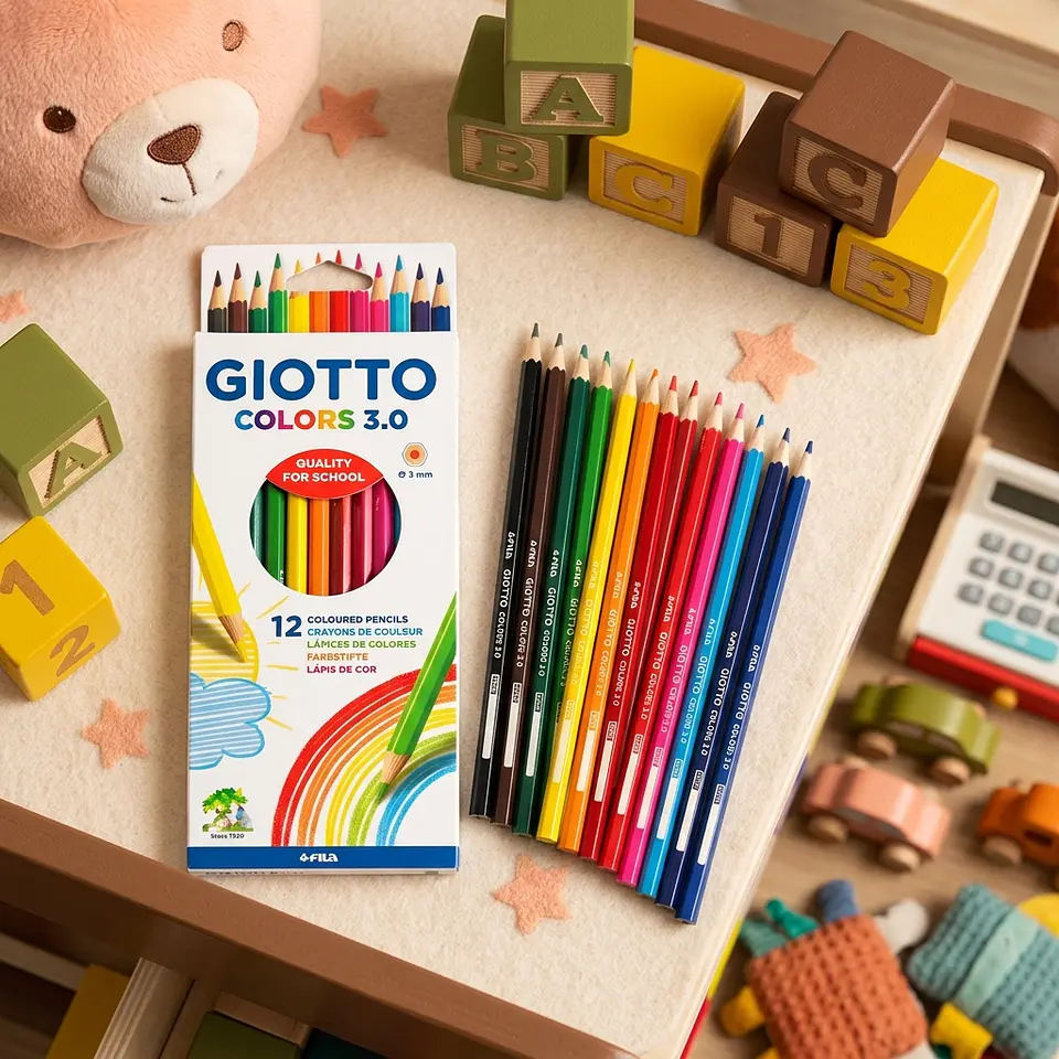 Set 12 Lápices Giotto de Colores Mina 3.0 4