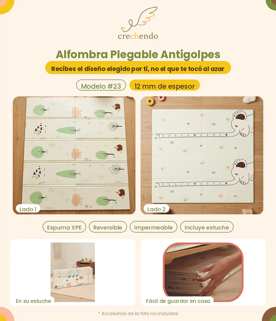 Alfombra Plegable Antigolpes 200x180cm — 12mm — Modelo #23 1