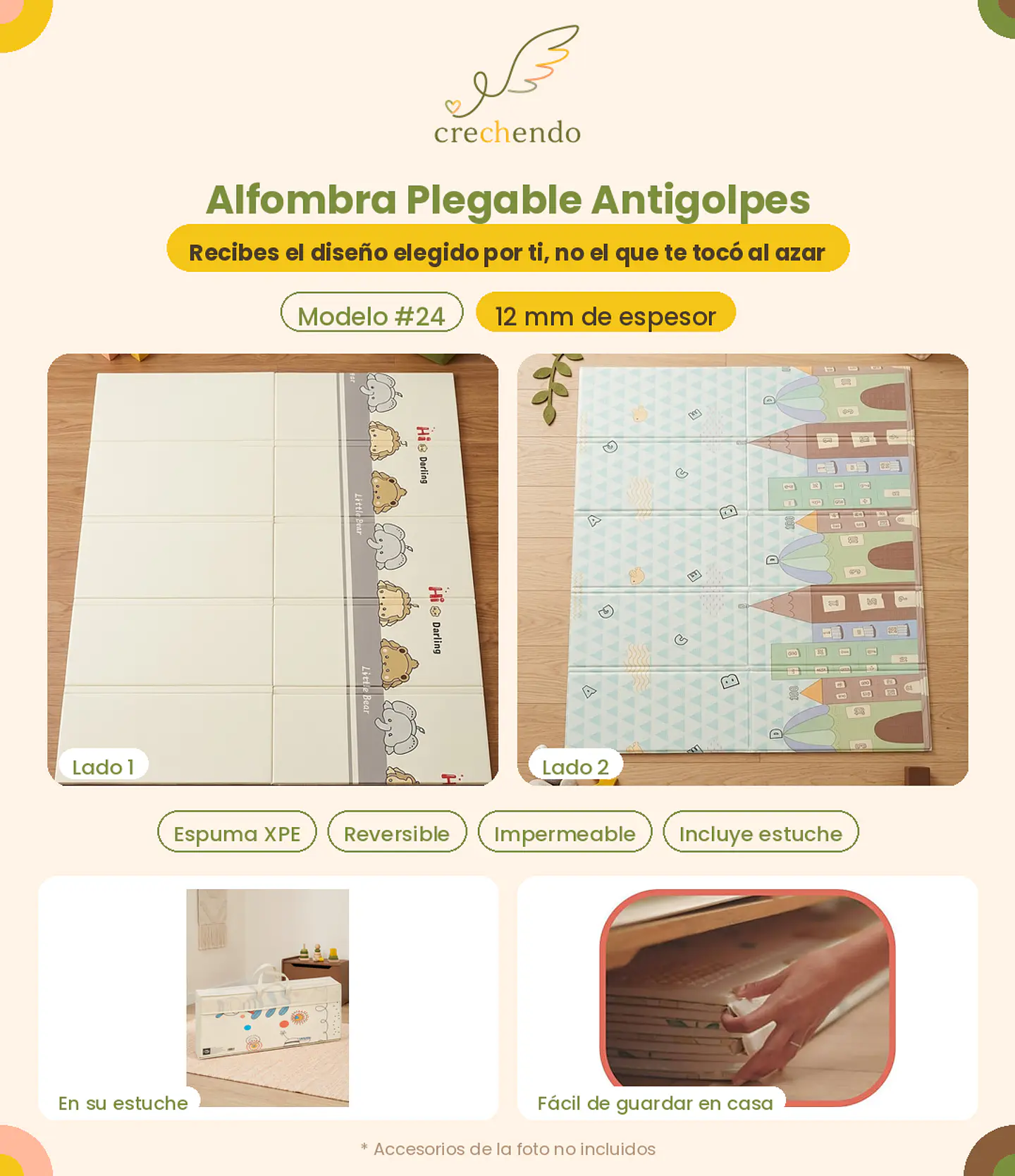 Alfombra Plegable Antigolpes 200x180cm — 12mm — Modelo #24 1