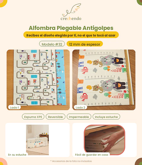 Alfombra Plegable Antigolpes 200x180cm — 12mm — Modelo #32