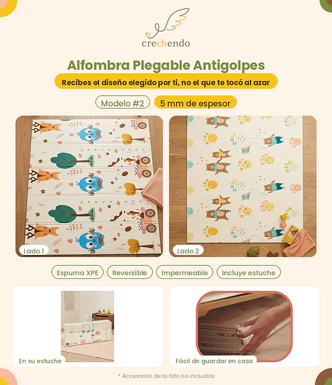Alfombra Plegable Antigolpes 200x180cm — 5mm — Modelo #2
