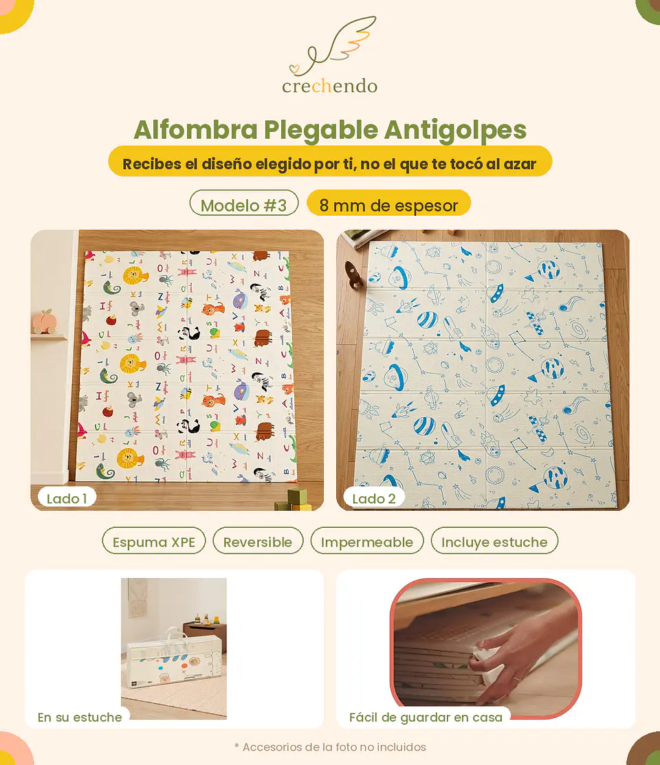 Alfombra Plegable Antigolpes 200x180cm — 8mm — Modelo #3 1