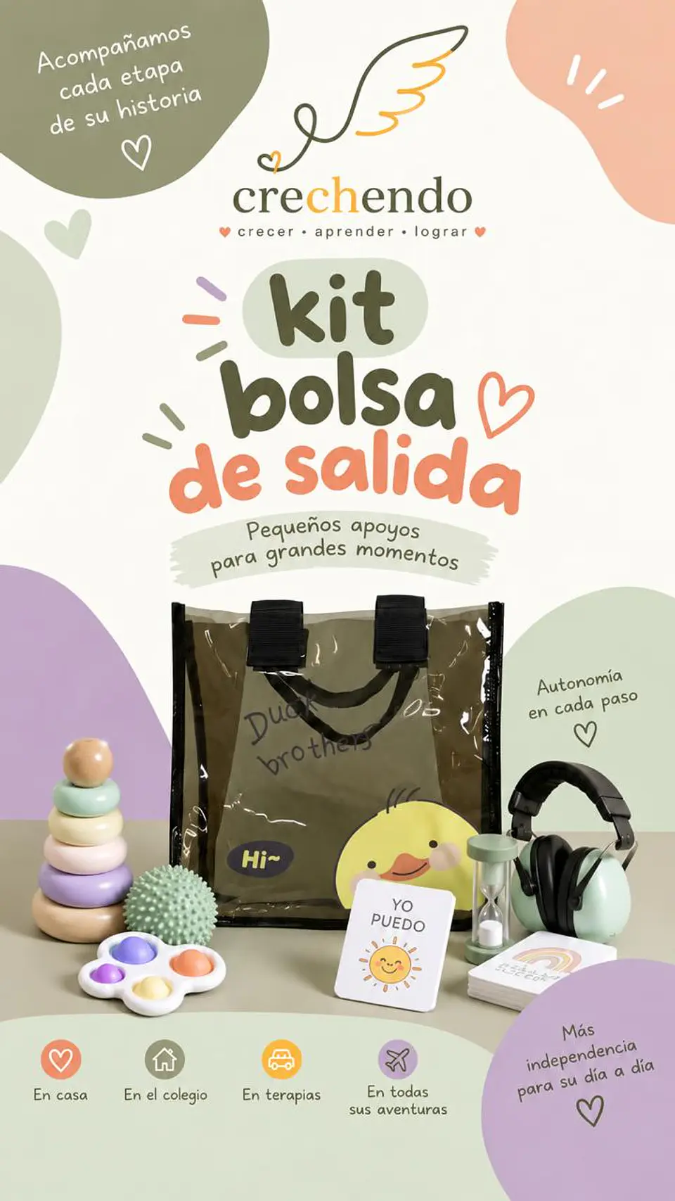 Kit M Bolso Transparente 1