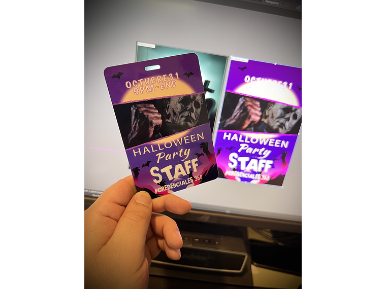 CREDENCIAL 8x12 cm 4/0-    (4 A 20 UNIDADES) 2