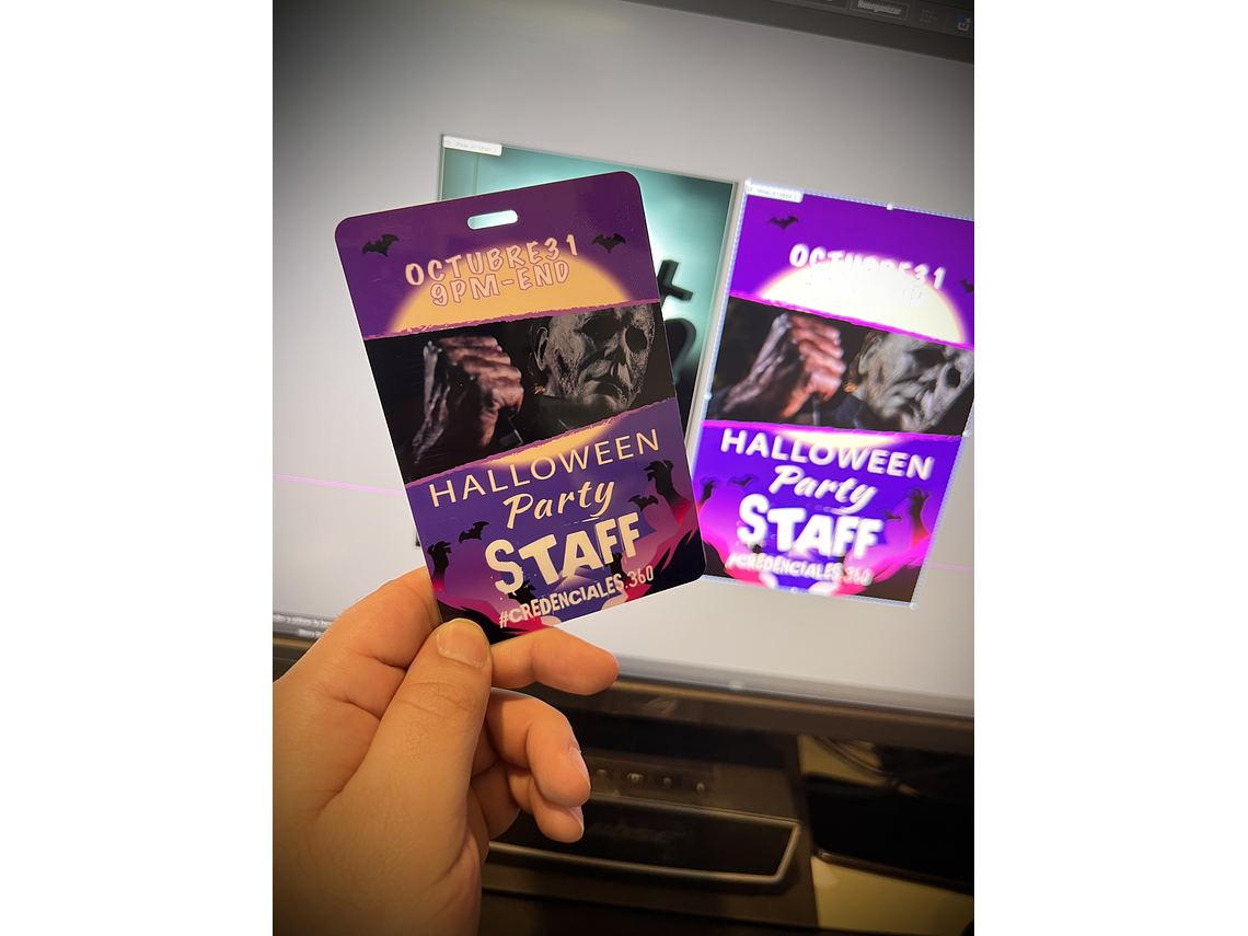 CREDENCIAL 8x12 cm 4/4 - DOS CARAS (21 A 40 UNIDADES)- COPIAR 2