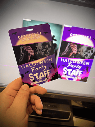 CREDENCIAL 8x12 cm 4/4 - DOS CARAS (41 A 100 UNIDADES)- COPIAR