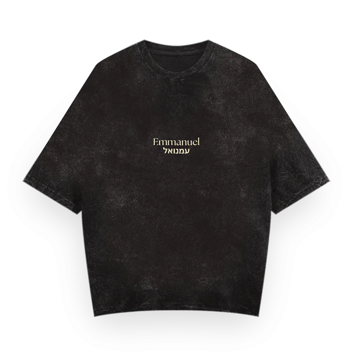 Trueno · Lettering Hoodie Semi Acid Wash Boxy Fit