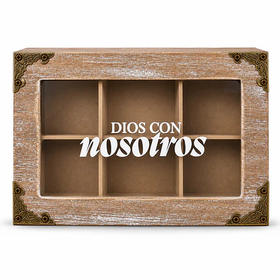 Caja De Té - 6 Compartimientos (Variedad de Diseños)