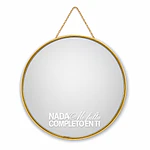 Espejos Pequeños Redondos Decorativos (Variedad De Frases)