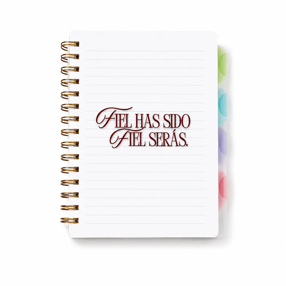 Libretas de Lineas con Separadores de Colores (Variedad de Frases)