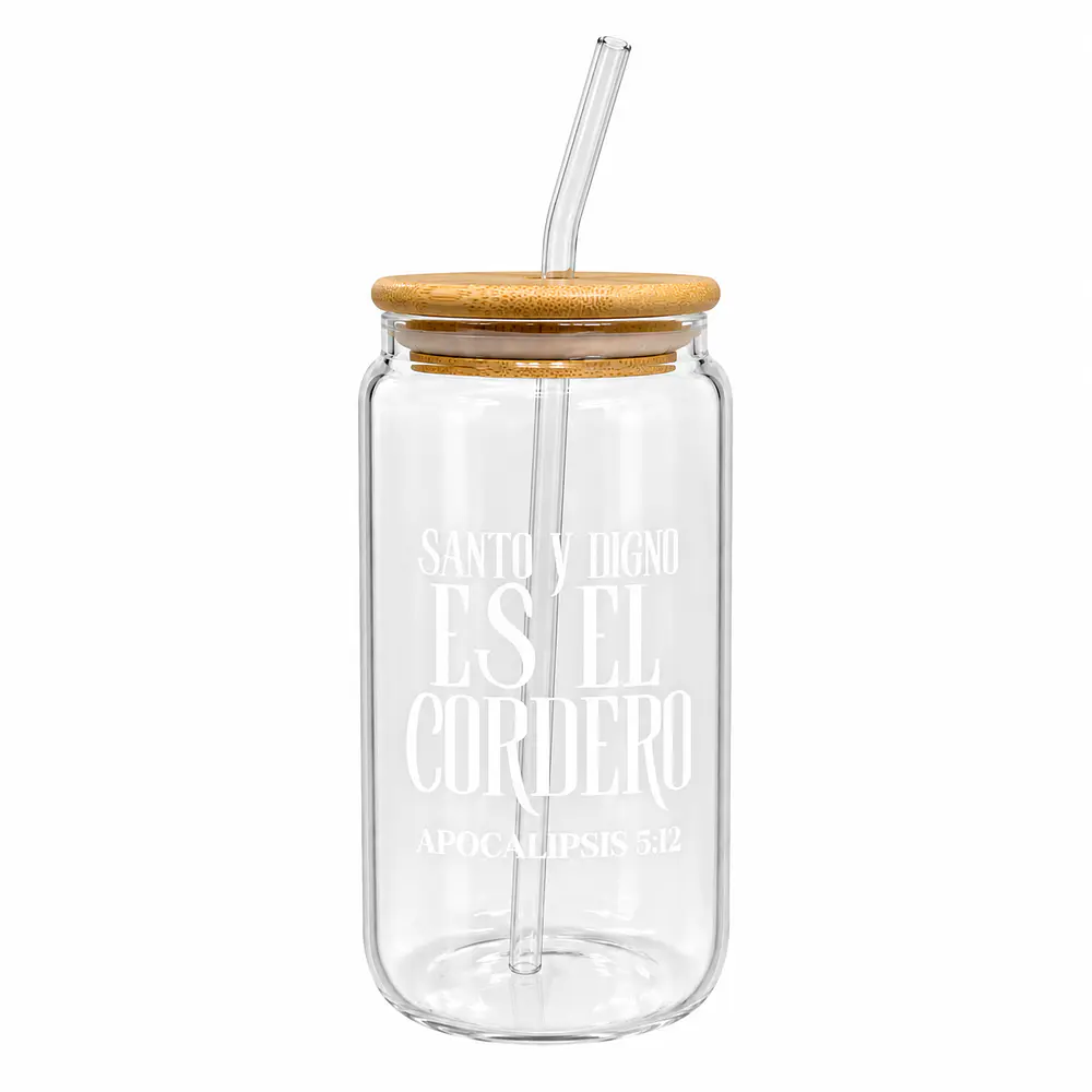 Vaso De Bambú Con Bombilla (Variedad de Frases)