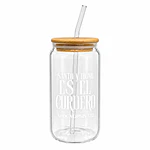 Vaso De Bambú Con Bombilla (Variedad de Frases)