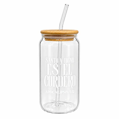 Vaso De Bambú Con Bombilla (Variedad de Frases)