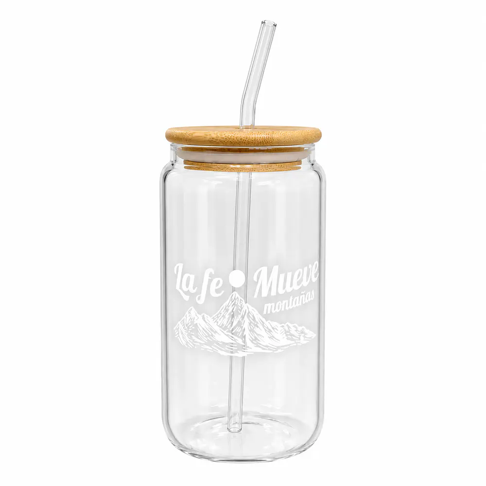 Vaso De Bambú Con Bombilla (Variedad de Frases)
