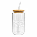 Vaso De Bambú Con Bombilla (Variedad de Frases)