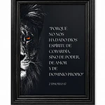 Cuadro Decorativo A4 - "2 Timoteo 1:7"