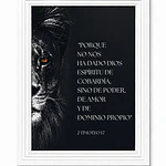 Cuadro Decorativo A4 - "2 Timoteo 1:7"