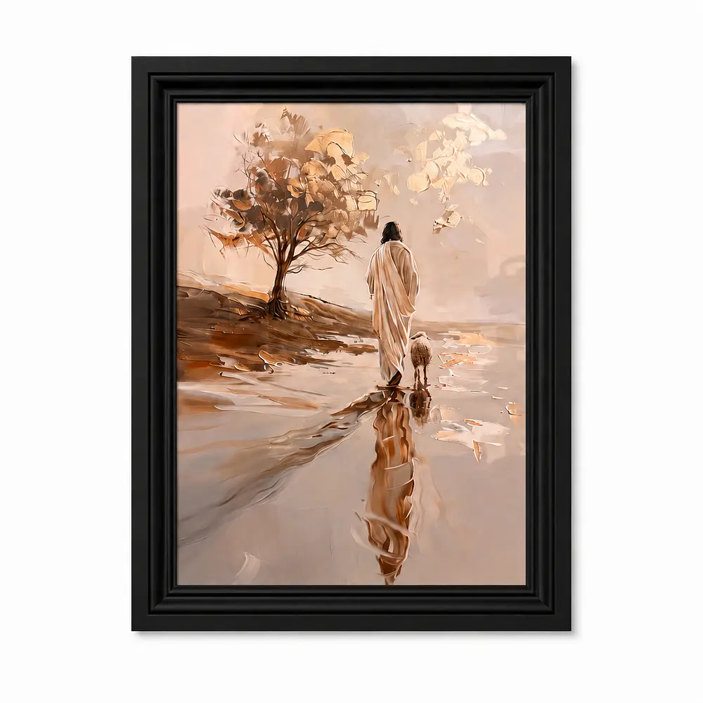 Cuadro Decorativo A4 - "Jesús, El Buen Pastor"