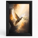 Cuadro Decorativo A4 - "Paloma del Espíritu Santo"