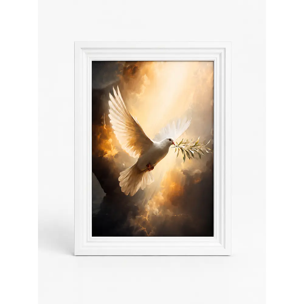 Cuadro Decorativo A4 - "Paloma del Espíritu Santo"
