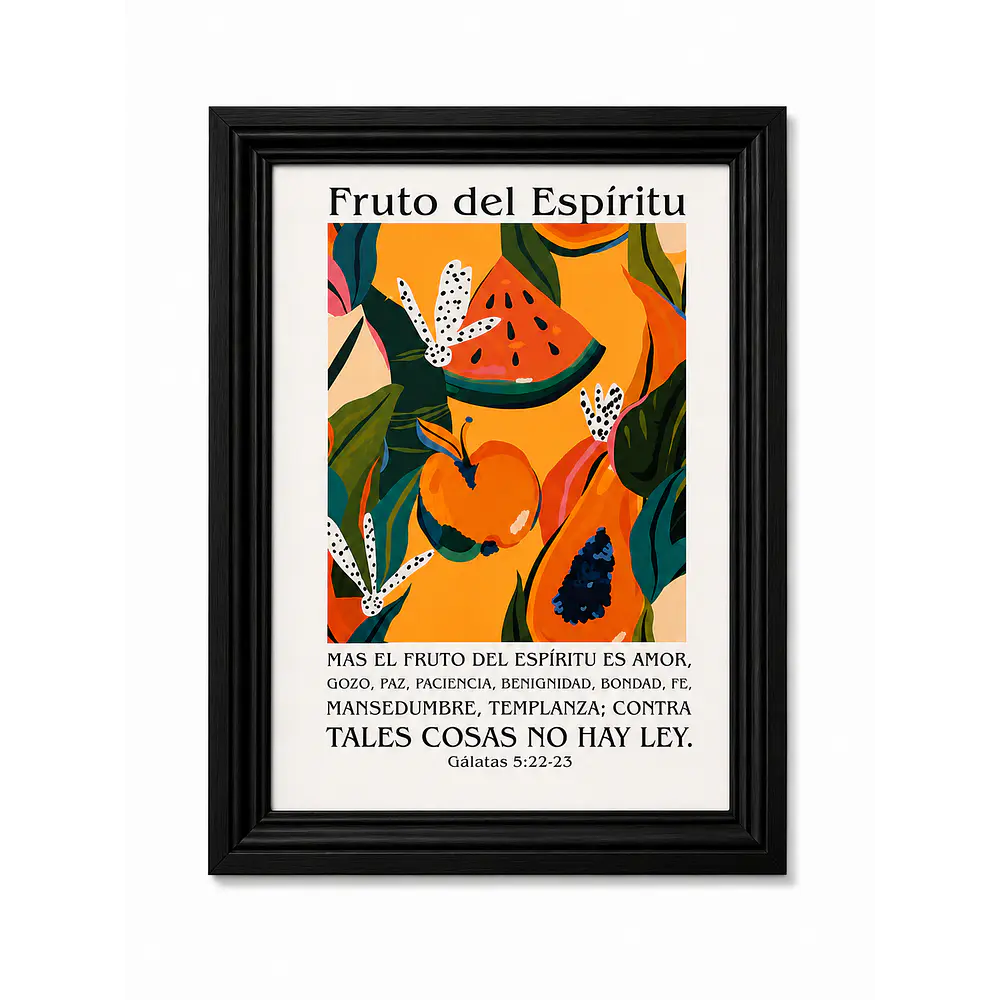 Cuadro Decorativo A4 - "Fruto del Espíritu"