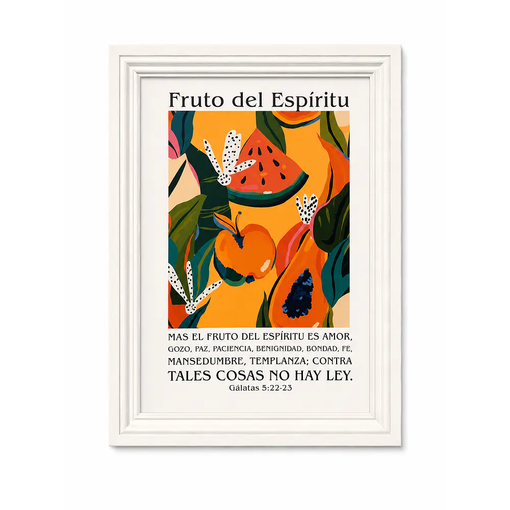 Cuadro Decorativo A4 - "Fruto del Espíritu"