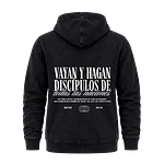 Polerón Canguro Acid Wash - "Vallan Y Hagan Discípulos de Todas las Naciones" (Variedad de Colores)