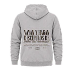 Polerón Canguro Acid Wash - "Vallan Y Hagan Discípulos de Todas las Naciones" (Variedad de Colores)