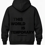 Poleron Canguro - "This World Is Temporary" (Variedad Colores)