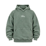 Poleron Boxy Acid Wash - "Fiel Y Verdadero" (Variedad Colores)