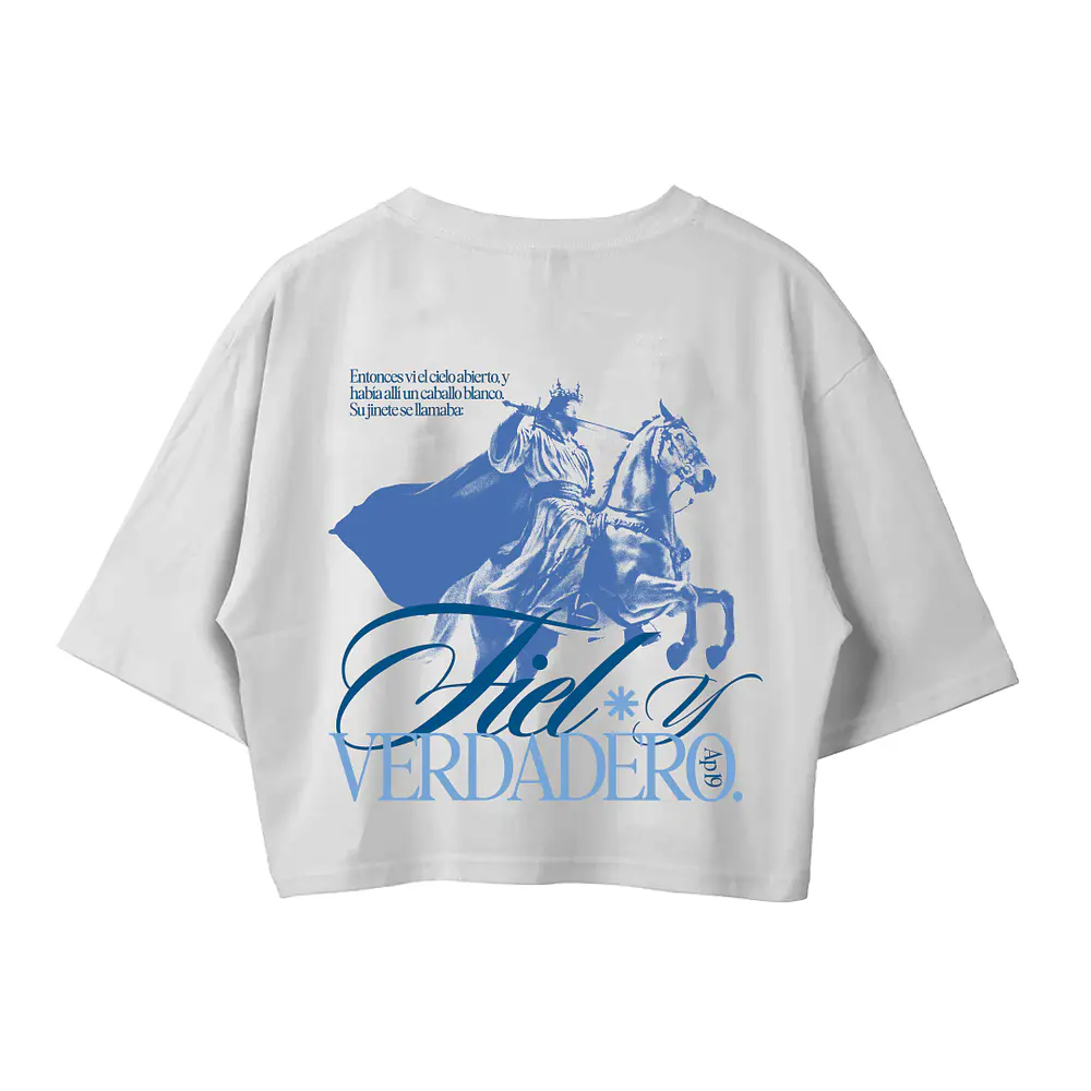 Polera Boxy - "Fiel Y Verdadero" (Variedad de Colores)
