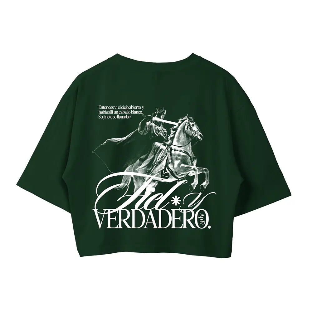 Polera Boxy - "Fiel Y Verdadero" (Variedad de Colores)