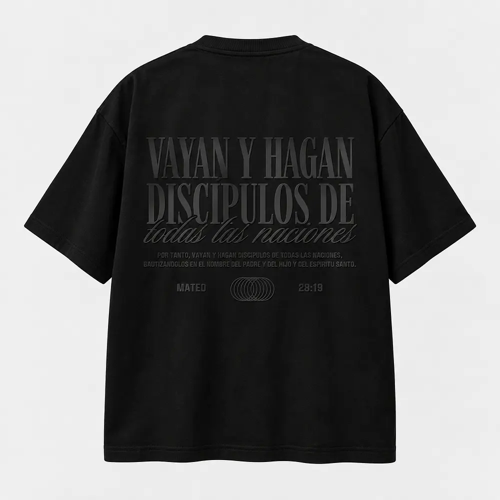 Polera - "Vallan Y Hagan Discípulos De Todas las Naciones" (Variedad de Colores)