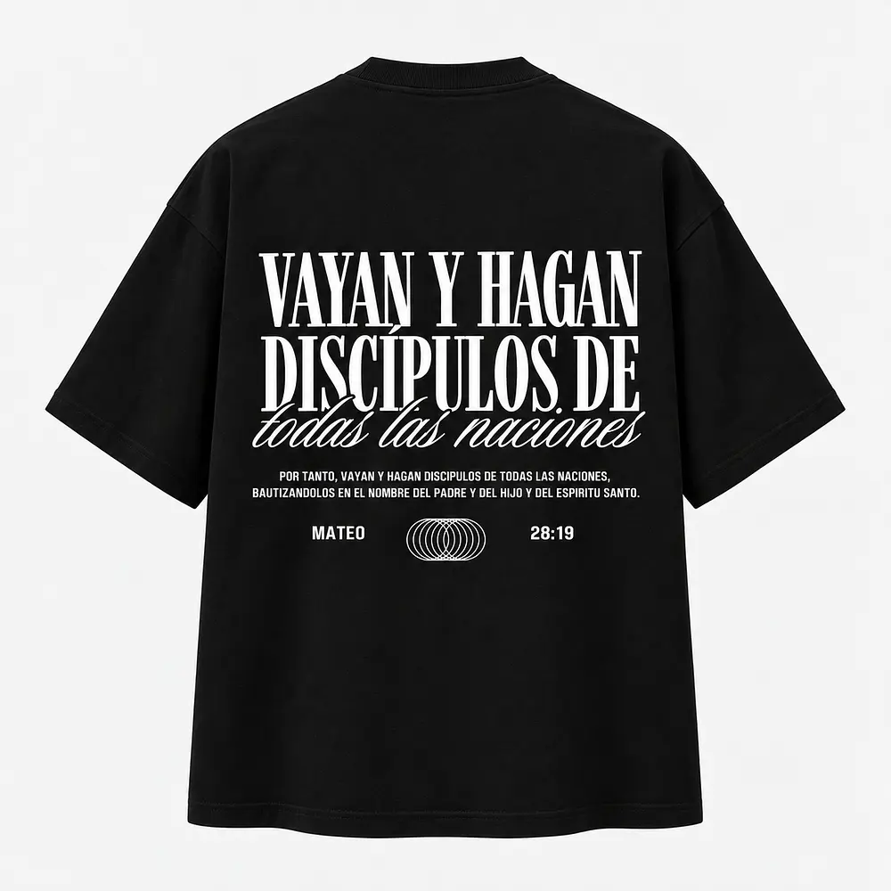 Polera - "Vallan Y Hagan Discípulos De Todas las Naciones" (Variedad de Colores)