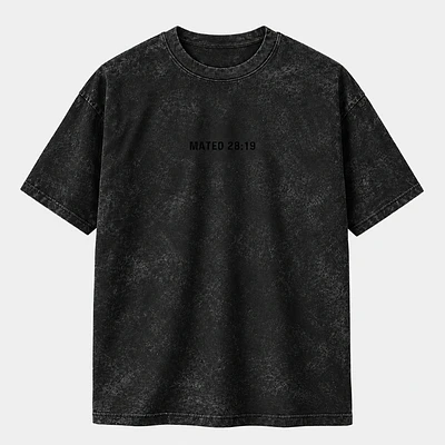 Polera Acid Wash - "Vallan Y Hagan Discípulos En Todas las Naciones"