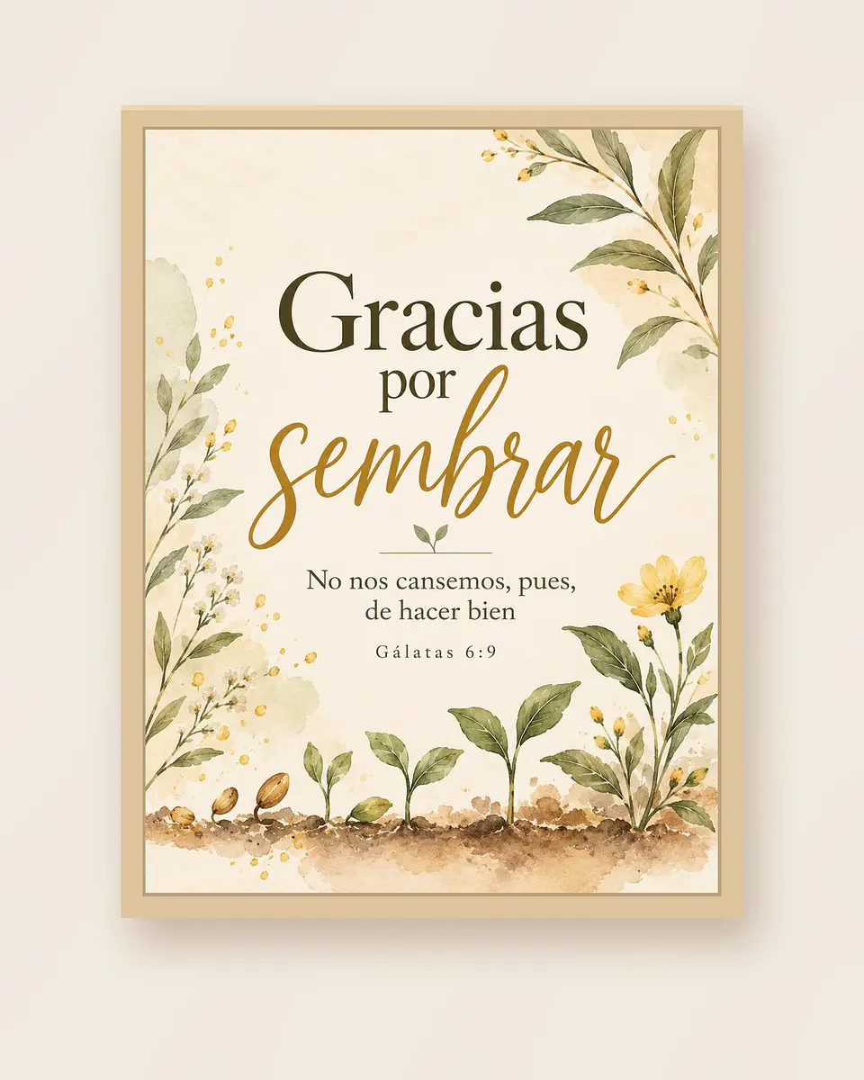 Gracias por sembrar · RG-12 3