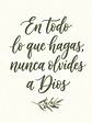 En todo lo que hagas, nunca olvides a Dios · BH-01 - Miniatura 2