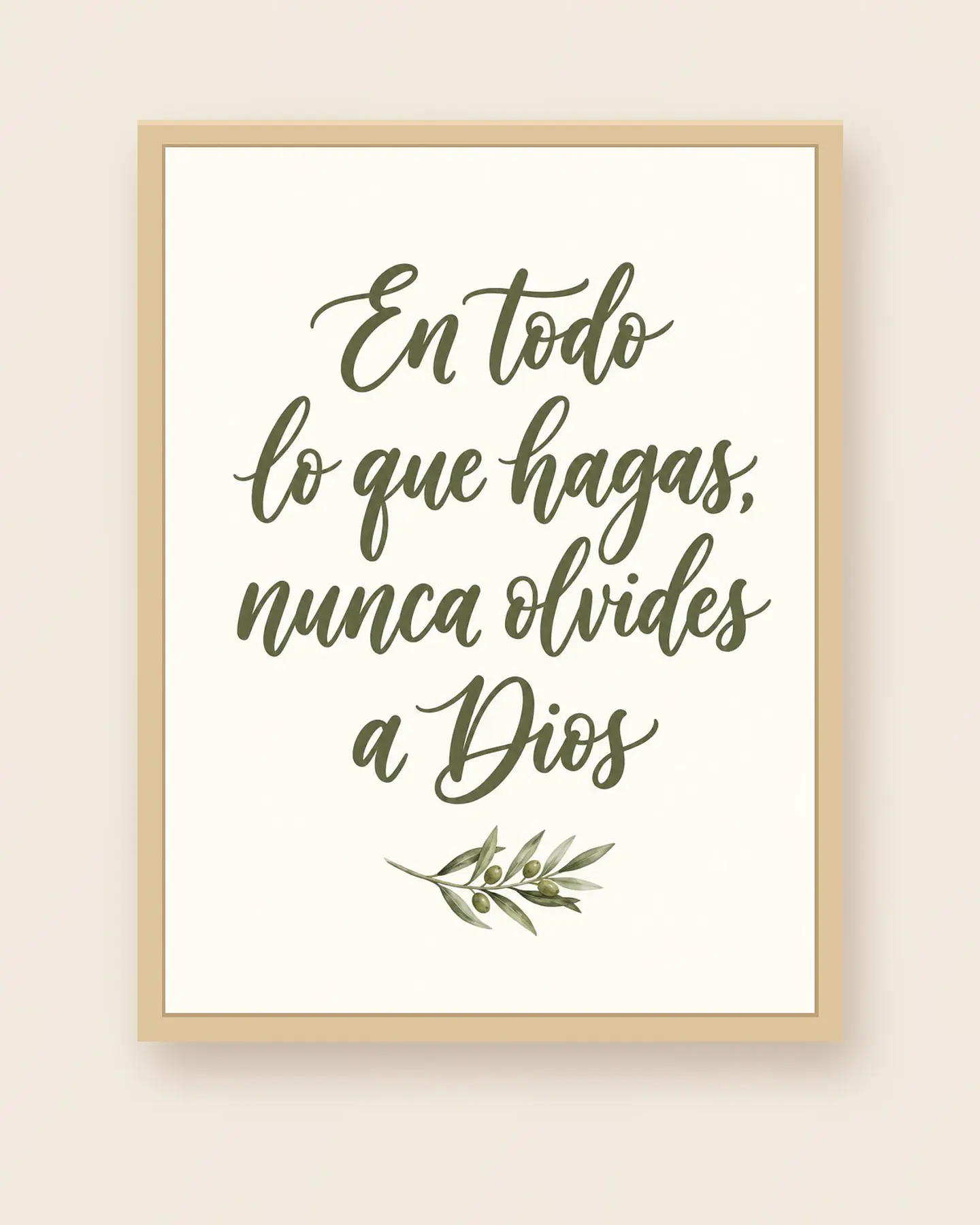 En todo lo que hagas, nunca olvides a Dios · BH-01 3