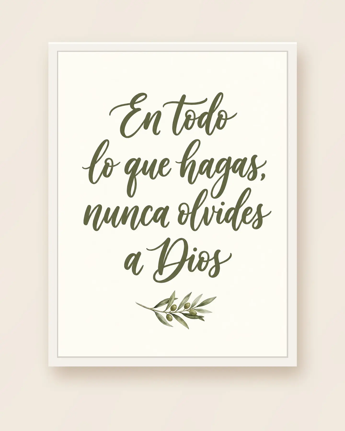 En todo lo que hagas, nunca olvides a Dios · BH-01 4