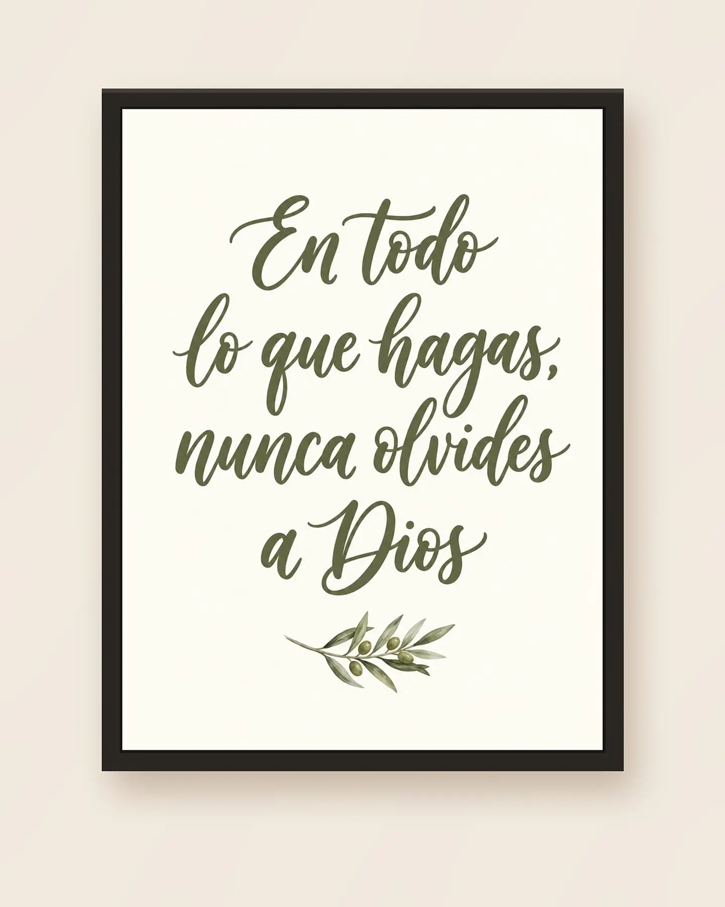 En todo lo que hagas, nunca olvides a Dios · BH-01 5