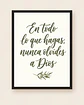 En todo lo que hagas, nunca olvides a Dios · BH-01 - Miniatura 5