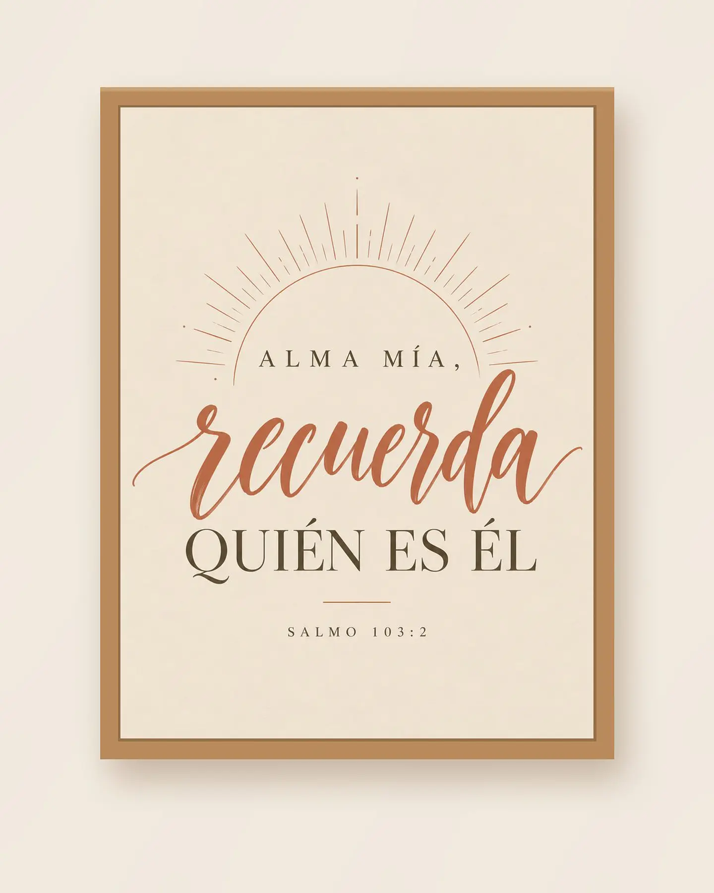 Alma mía, recuerda quién es Él · AM-08 1