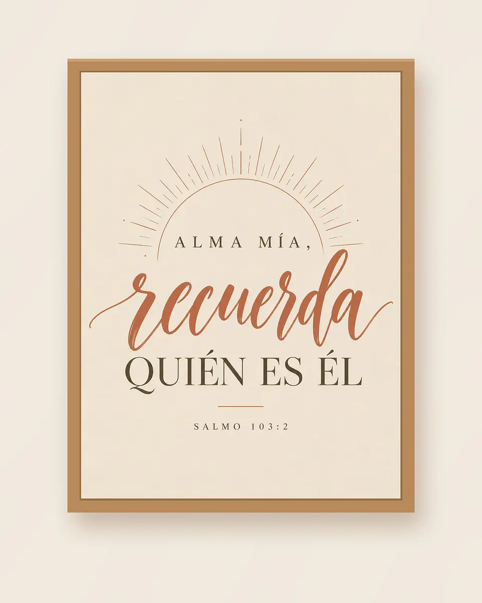 Alma mía, recuerda quién es Él · AM-08 1