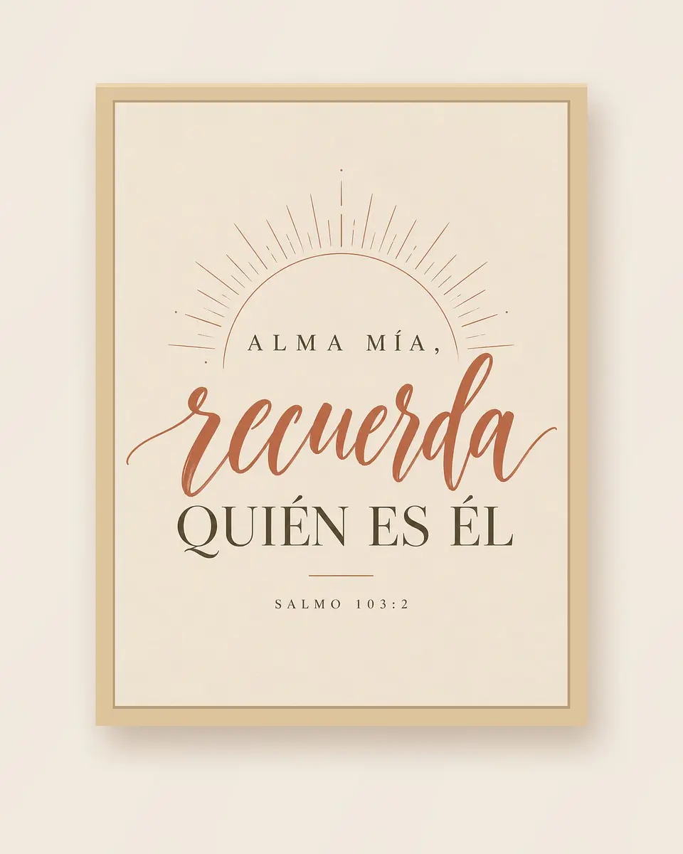 Alma mía, recuerda quién es Él · AM-08 3