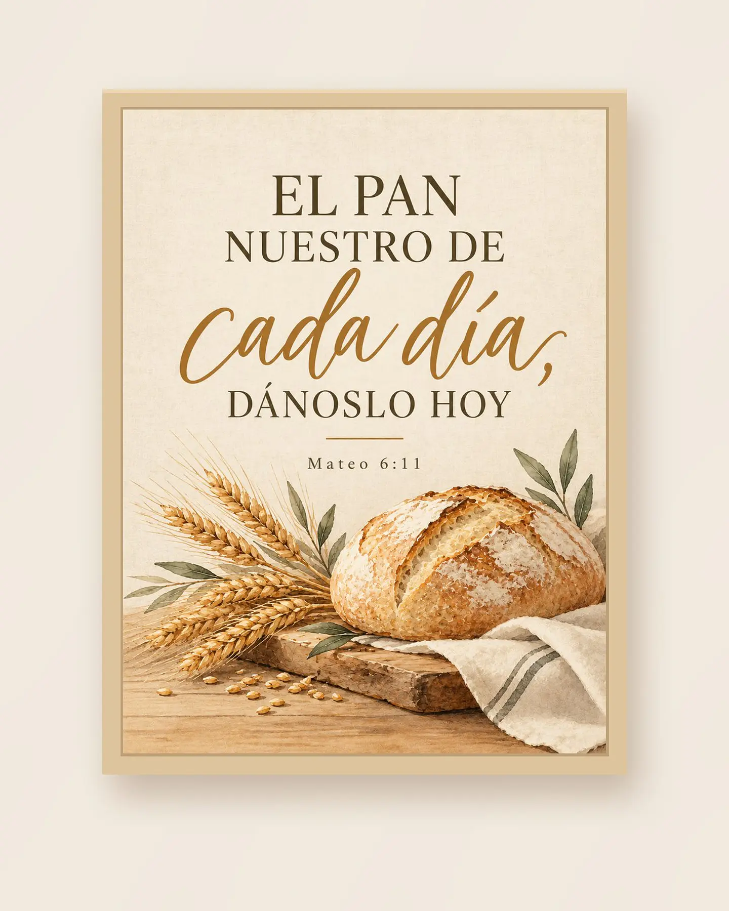 El pan nuestro de cada día, dánoslo hoy · BH-05 3
